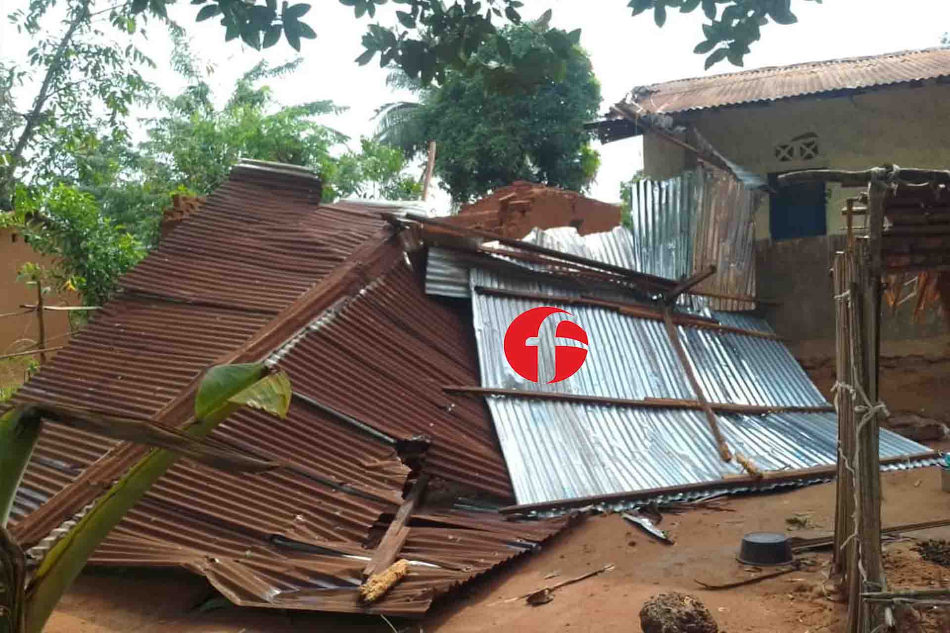 Sud-Ubangi : Le passage de l'ouragan à GEMENA a endeuillé les habitants de cette ville

